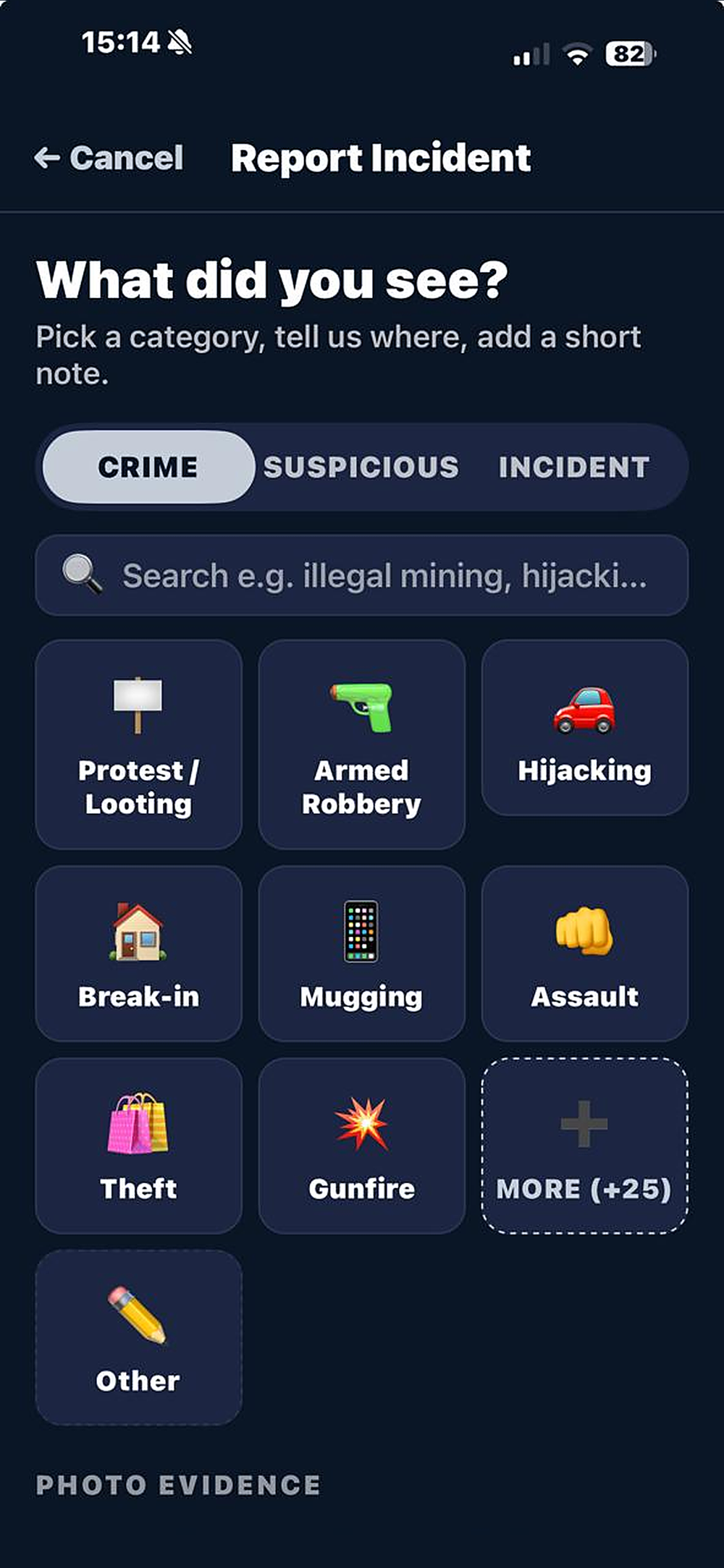 Report a crime